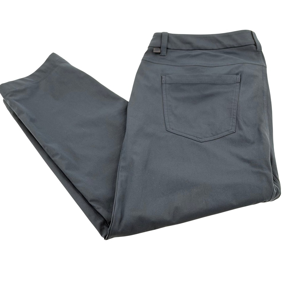 Lululemon ABC Slim-Fit 5-Pocket Pant 38" Warpstreme Navy Technical Casual Exc